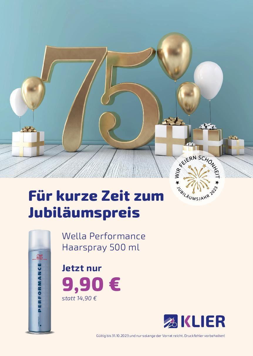 Wella Performance Haarspray zum Jubiläumspreis!